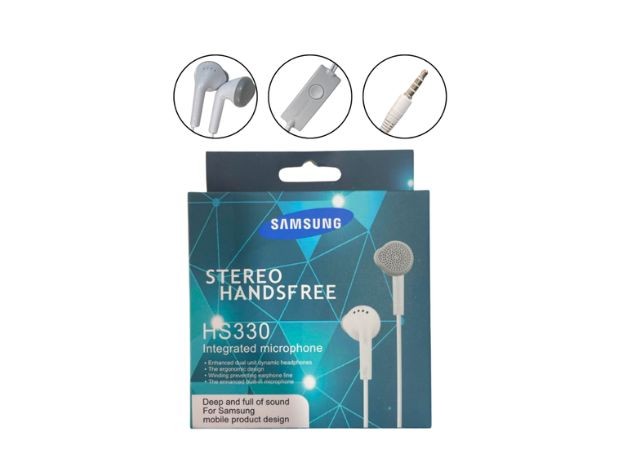 &u+ AURICULAR CABLE MANOS LIBRES SAMS HS330 PLATEADO